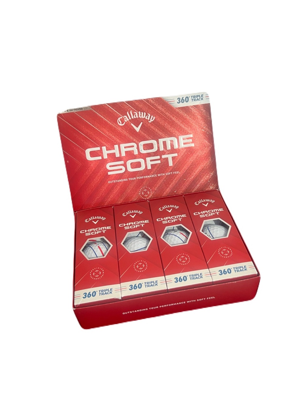 1 Dozen Callaway Chrome Soft 360 Triple Track Golf Balls